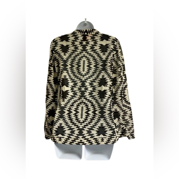 Tory Burch Aztec Print Tunic Top with Sequin Embellishment - Picture 3 of 9